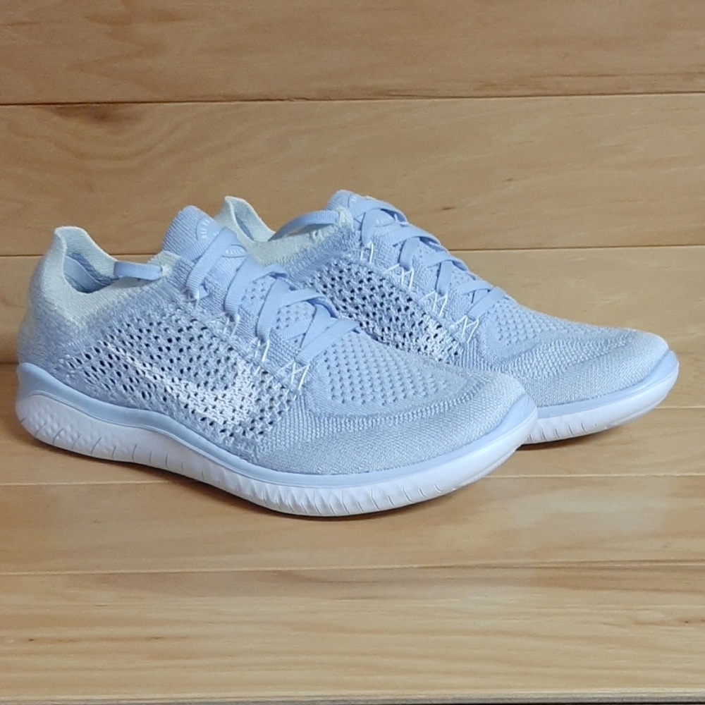 Womens Nike Free RN Flyknit 2018 Shoe 942839-403 - Picture 2 of 8
